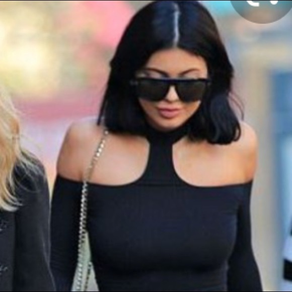 🔥American Apparel Off Shoulder ChokerNeck Top - M - Picture 8 of 9